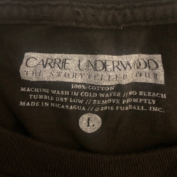 2016 Carrie Underwood The Storyteller T-Shirt Dark Brown Size Adult Large. - Picture 4 of 4